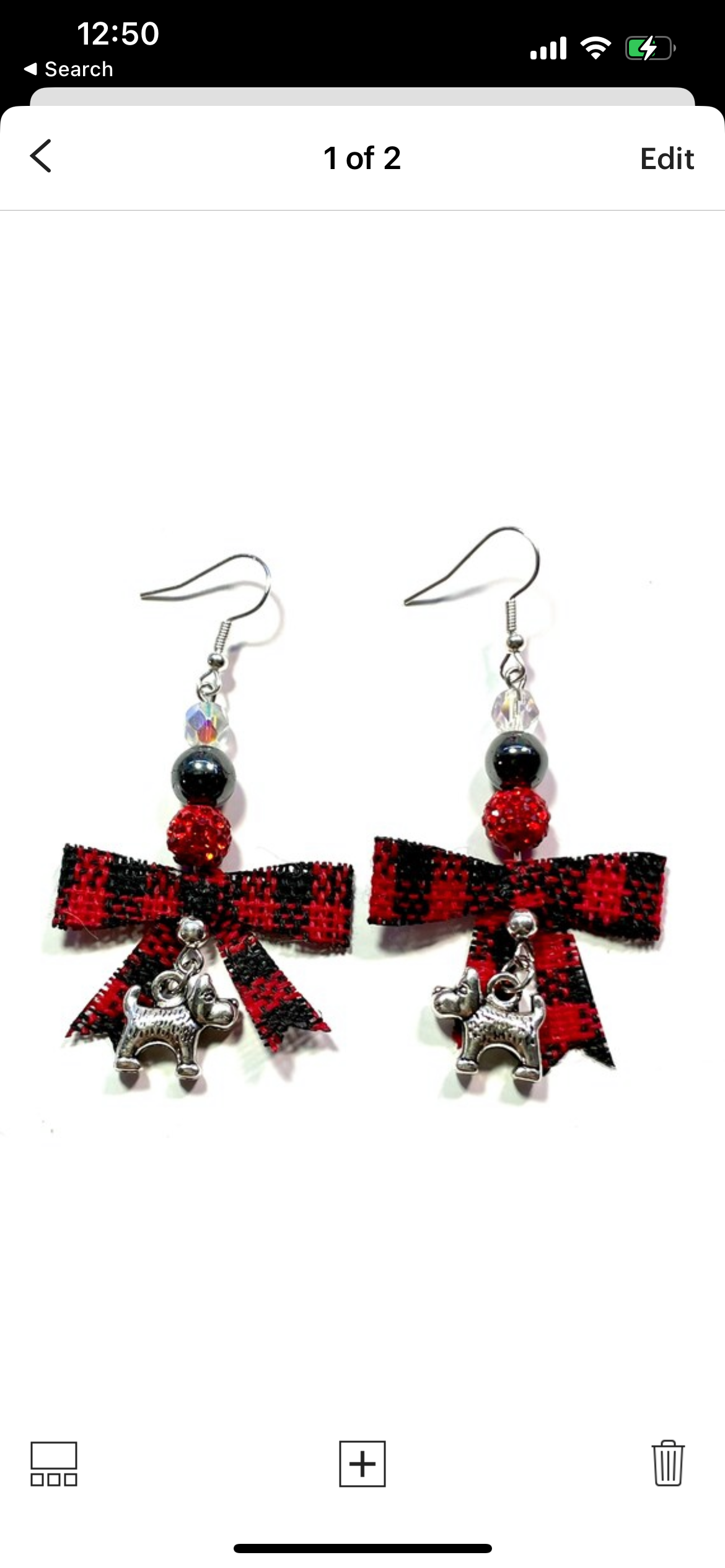 Reserve listing: McClane earrings